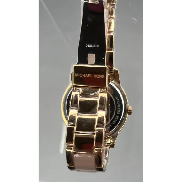 Michael Kors Womens Rose Gold-Tone Diamond WATCH Designer Sleek ICONIC Mk6928 - Picture 13 of 13